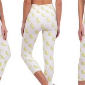 NWT Morgan Stewart Workout Lime Leggings Size XS